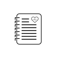 Fototapeta premium Medical Checklist Health check form is a clipboard. Vector illustration health checkup healthcare concept.