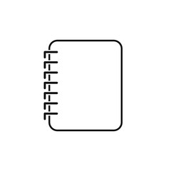 Notebook. Vector icon on white. flat isolated style, design