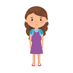 cute and little girl character