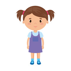 cute and little girl character