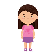 cute and little girl character