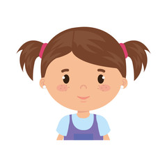 cute and little girl character