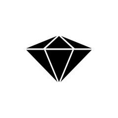 Diamond flat vector icon stock simple modern isolated