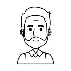 old man with beard avatar character