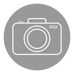 Photo camera icon. Vector.