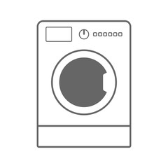 Washing machine icon. Vector.