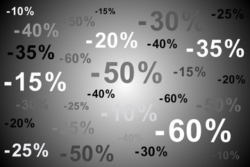 Obraz premium Fond soldes. Pourcent, pourcentage, réduction