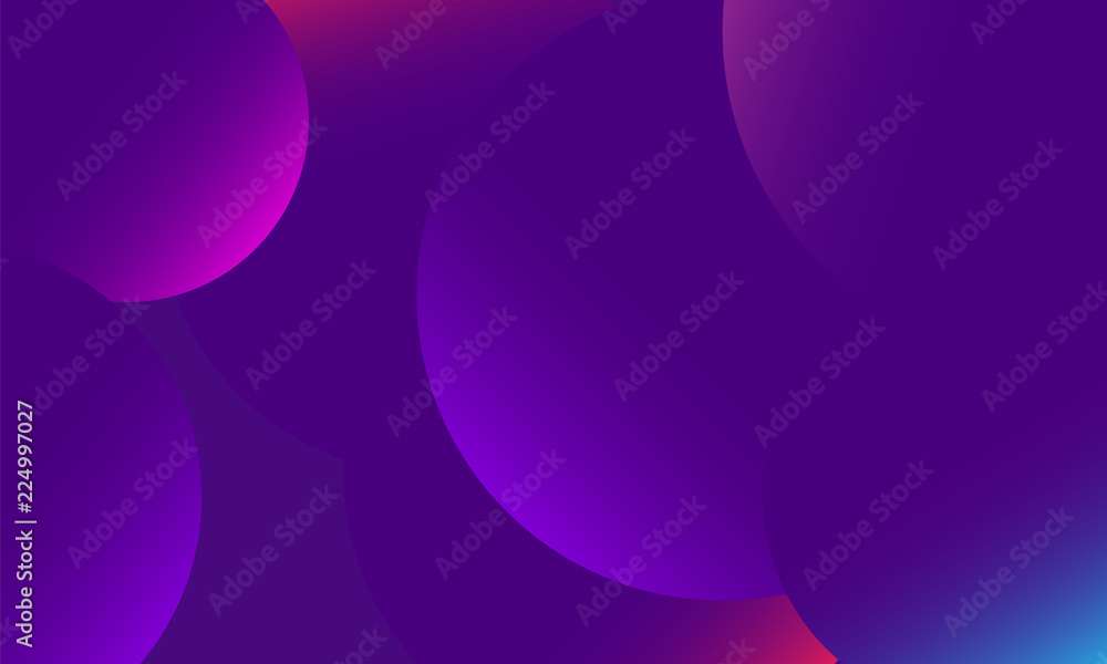 Canvas Prints trendy background,composition with round gradient shapes