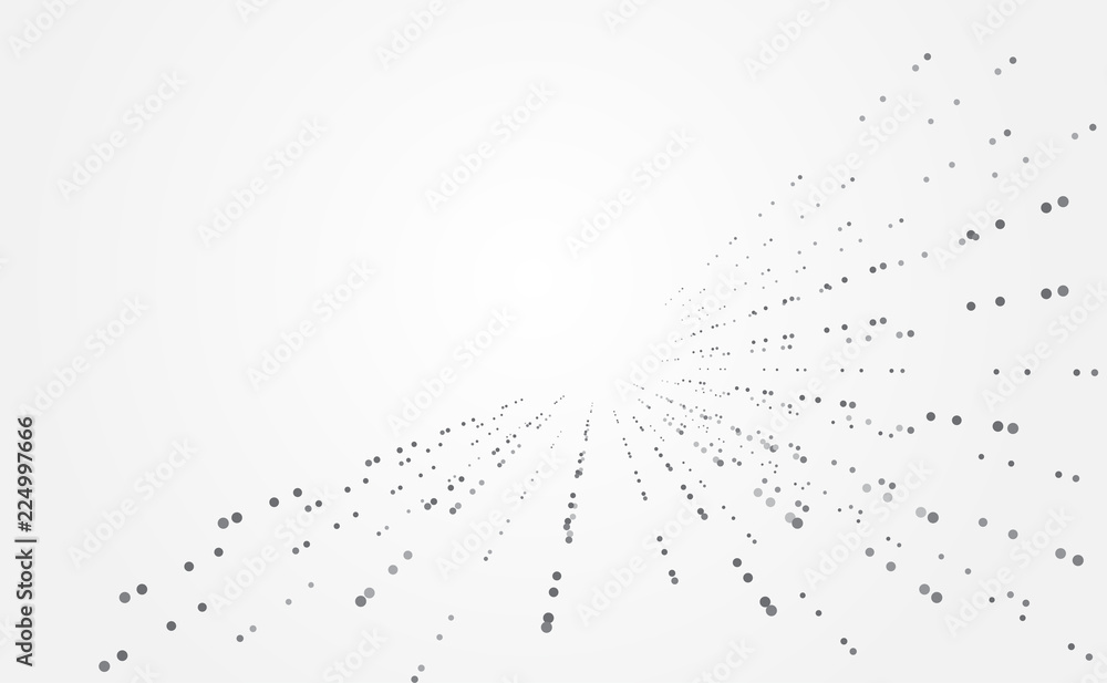 Aufkleber abstract technology futuristic concept circle dot gray digital on hi tech future gray background net