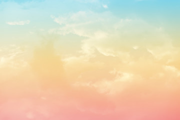 sun and cloud background with a pastel colored

