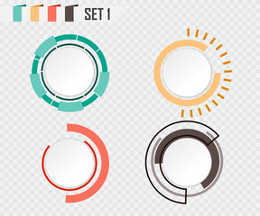 Abstract technology circle grey white and colorful communication design raw material for your design background, template, wallpaper, info graphic, motion, information or web and presentation.Vector