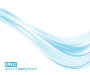Abstract blue waves background. Vector design for banners, presentations, flyers, invitations. 