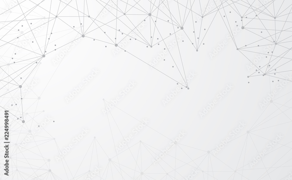 Poster modern abstract network science connection technology internet and graphic design. on hi tech future