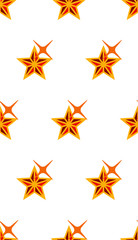 Flat Christmas Star seamless pattern vector