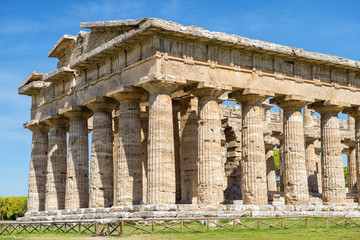 Temple of Athena (Minerva) in Poseidonia (Paestum), Campania, Italy