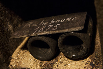 Old bottle in Burgundy