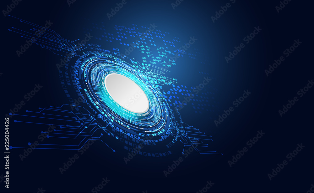 Poster abstract technology cyber security privacy information network concept padlock protection digital ne