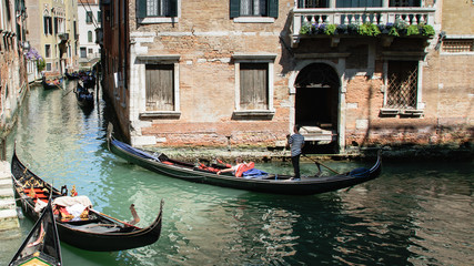 Fototapeta na wymiar Venedig Gondel