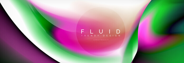 Background abstract holographic fluid colors wave design