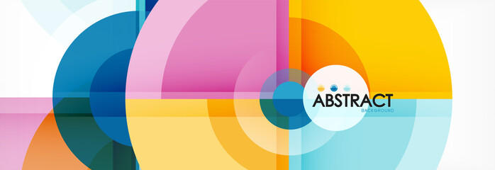 Obraz premium Wektorowego fantastycznego okręgu tła nowożytny geometryczny szablon