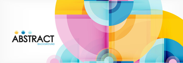 Obraz premium Wektorowego fantastycznego okręgu tła nowożytny geometryczny szablon