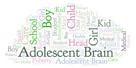 Adolescent Brain word cloud.