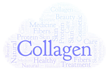 Obraz premium Collagen word cloud.