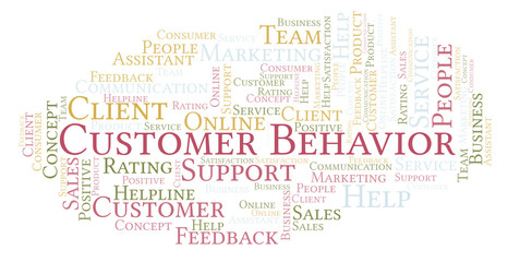 Customer Behavior word cloud.