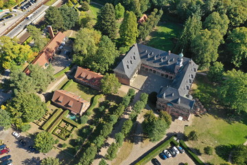 Reinbek, Schloss, Mühlenteich, Reinbeker Schloss, Schloss Reinbek, Schleswig-Holstein, Luftaufnahme, Drohne, Copter, Sachsenwald, Krähenwald