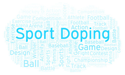 Fototapeta premium Sport Doping word cloud.