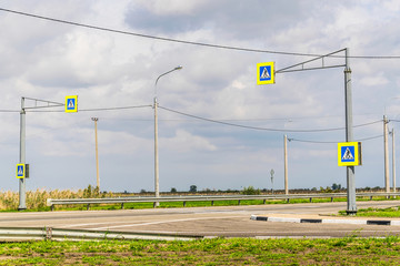Highway  in  the steppe