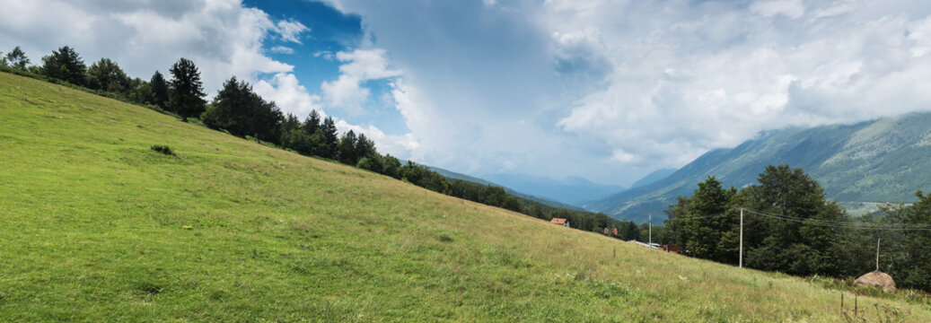 Panoramic view of Prevall&euml; mountain in the region of Prizren, Kosovo