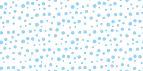Blue snowflakes, seamless vector background. Many small snowflakes of different sizes