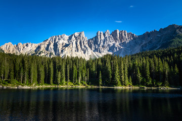Lake Carezza Dolomites Italy