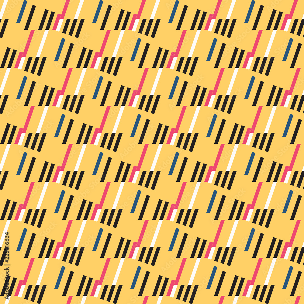 Wall mural vector seamless pattern of abstract diagonal stripes.