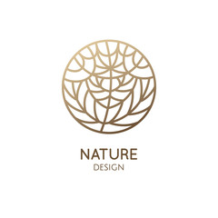 Fototapeta premium Tropical flower logo