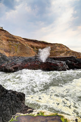     Along the Oregon Coast: The Spouting Horn