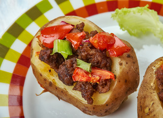 Pulled Pork Stuffed Potato Skins