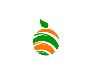 Fruit Abstract Logo Design Element