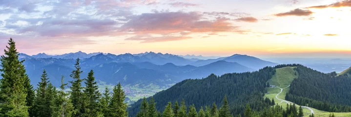 Türaufkleber romantischer Sommerabend am Hörnle in Oberbayern © ARochau