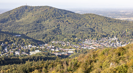 Fototapeta na wymiar Panorama von Baden-Baden