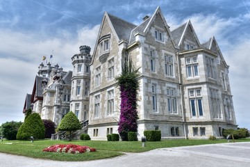Fototapeta na wymiar Magdalena Palace, headquarters of the Universidad Internacional Menendez Pelayo in Santander, Cantabria, Spain, Europe