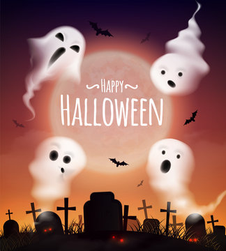 Halloween Realistic Poster 