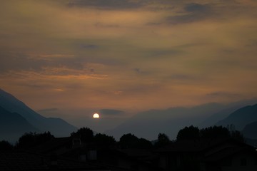 Sunset in Italy