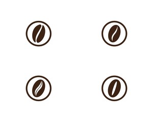 vector coffee beans icon 