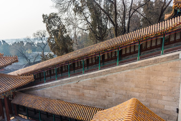 Fototapeta na wymiar Stairs of the Summer Pagoda in Beijing, China