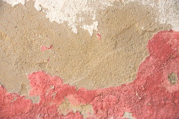 red color on cement texture and background