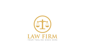 Law logo, icon, symbol design template