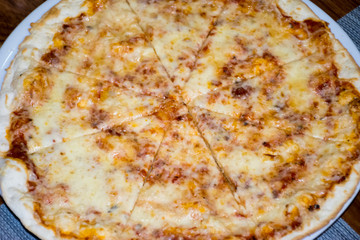 Close - up - pizza Margarita