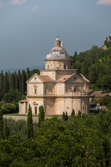 Fototapeta na wymiar San Biagio is a church outside Montepulciano, Tuscany, central Italy